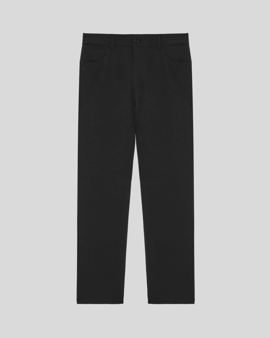 Pantalon 5 poches pour homme, couleur noir de jais