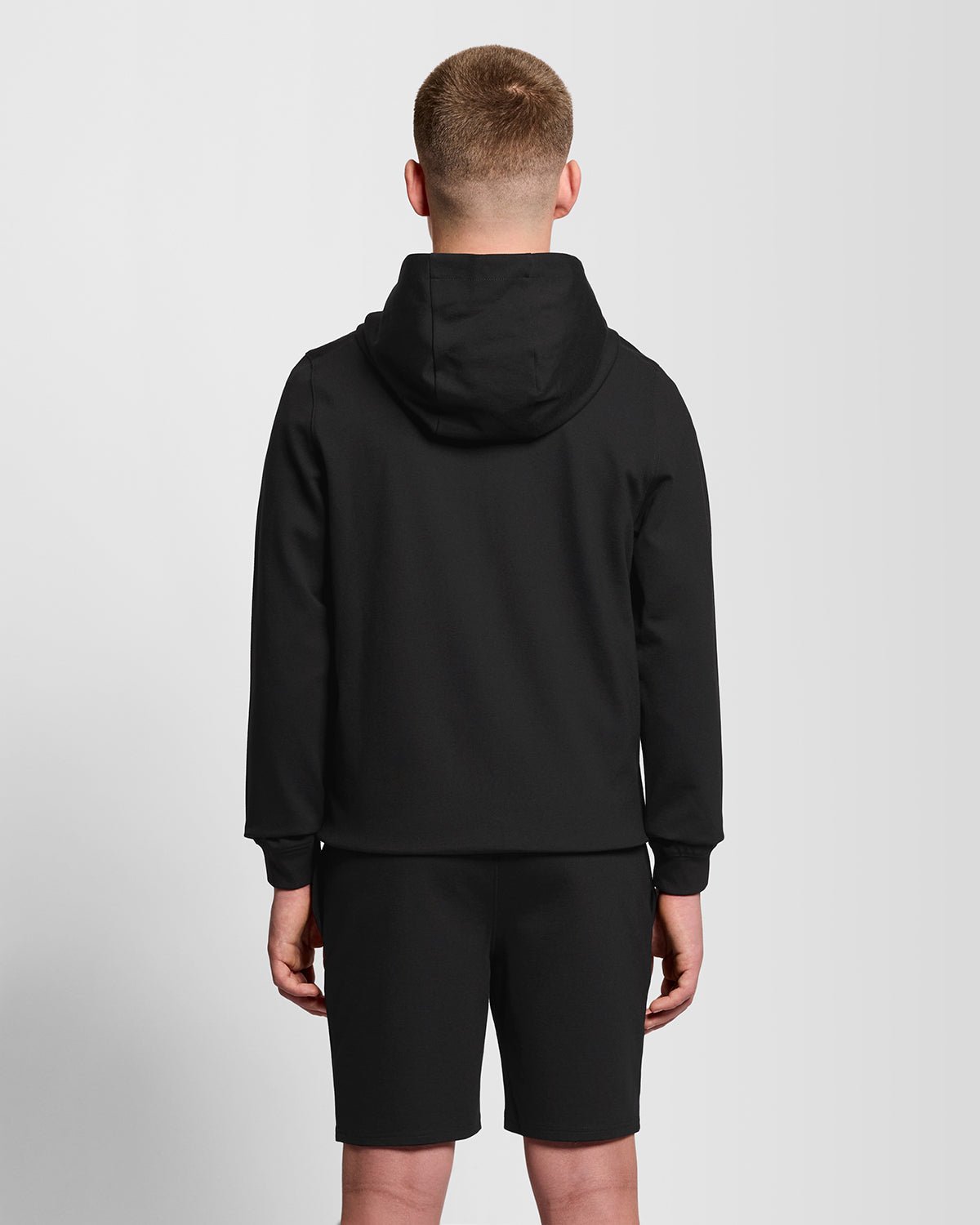 Short de polaire à col montant pour homme, couleur noir de jais