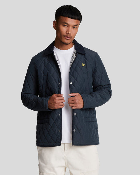 Lyle Scott Men s Quilted Jacket in Dark Navy