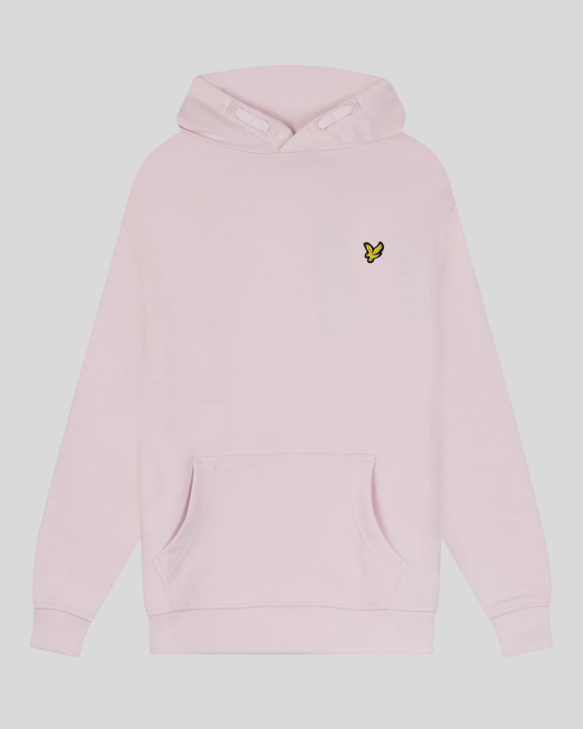 Hombre con sudadera con capucha de algodón Loopback en rosa claro