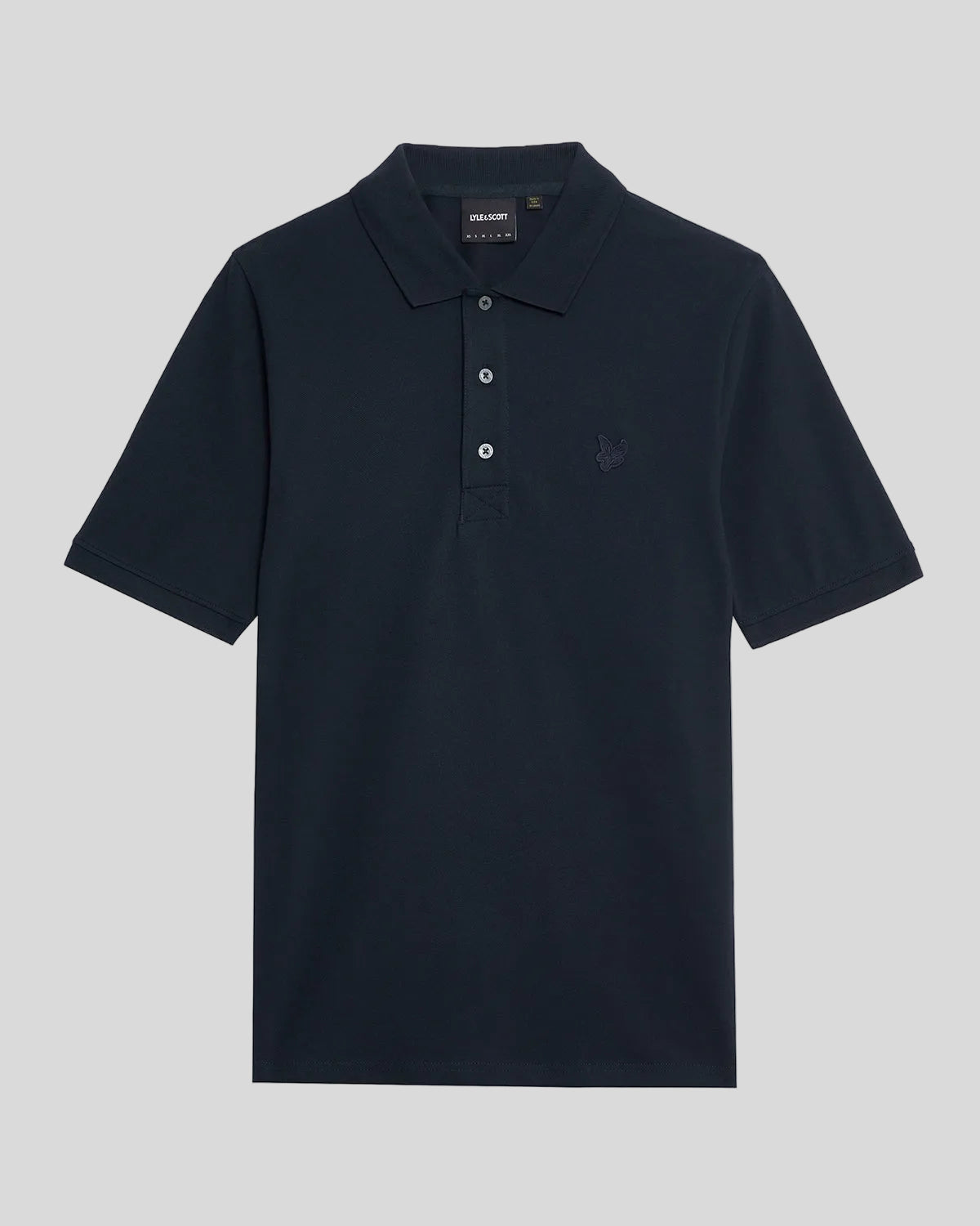 Uomo con polo in cotone superfine blu scuro