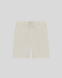 Man wears Linen Blend Shorts in Cove