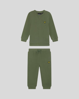 Ensemble t-shirt à col rond et pantalon de jogging