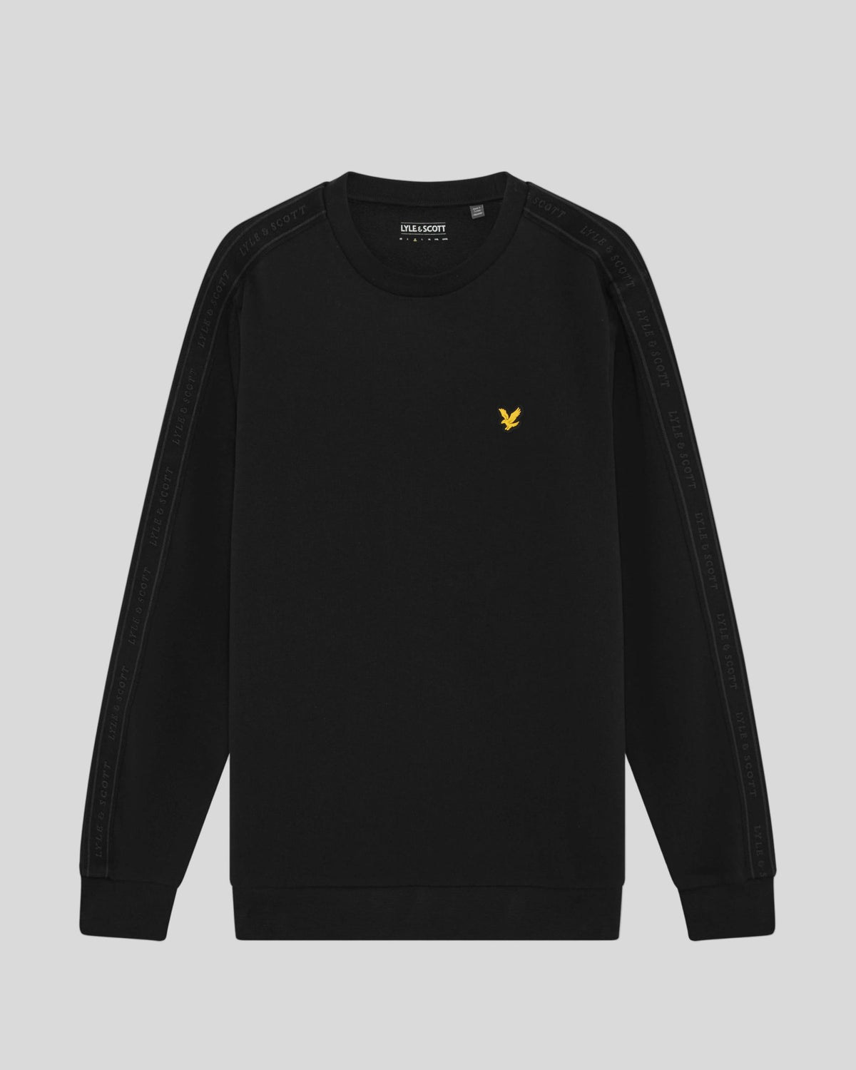 Sweat-shirt à col rond « Sports Tape » pour homme, couleur noir de jais