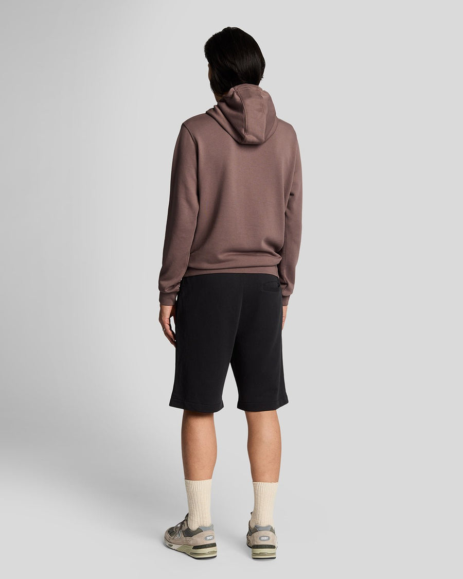 Uomo con pantaloncini in cotone superfine color nero corvino