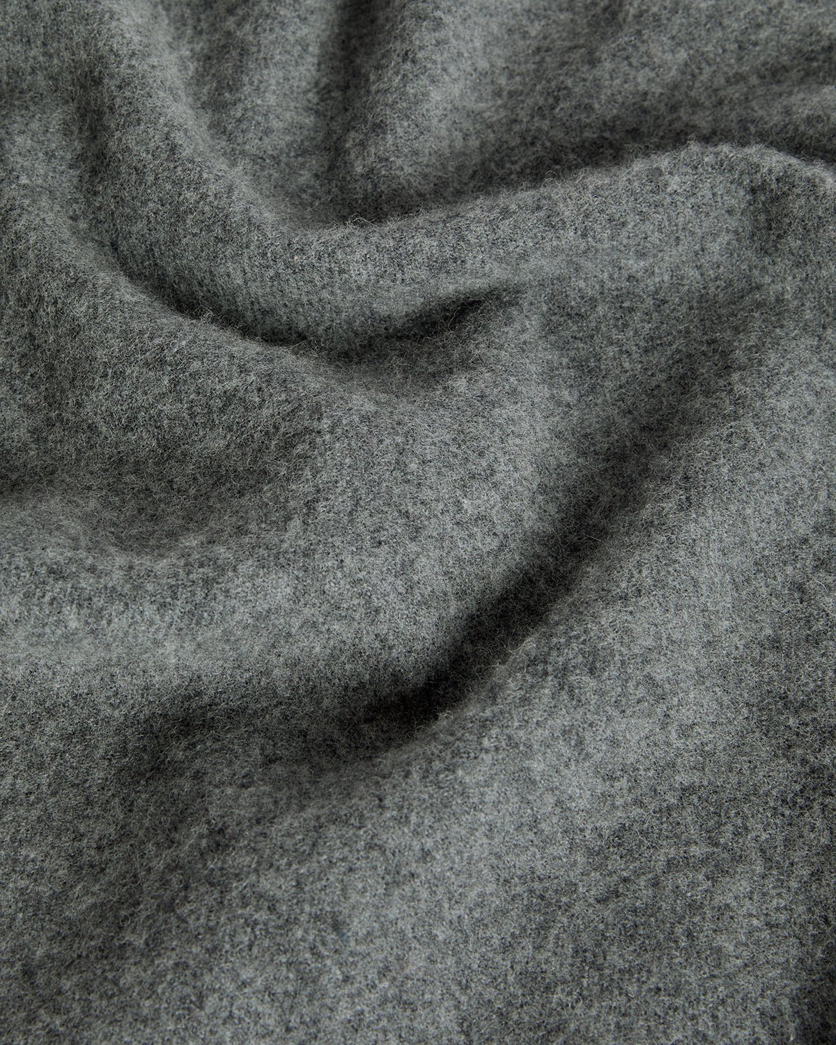 Lambswool Blend Scarf in Mid Grey Marl