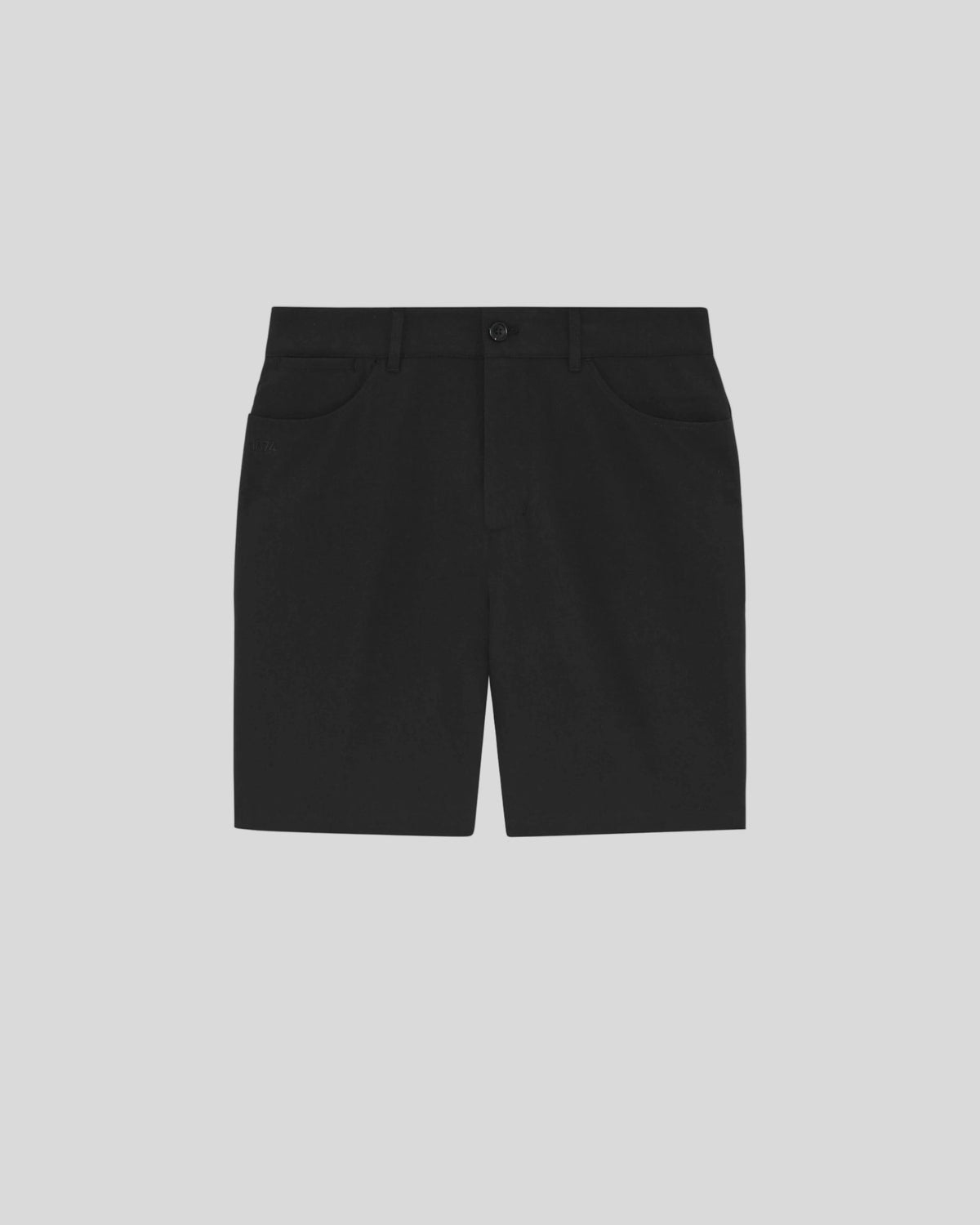 Short 5 poches pour homme, couleur noir de jais