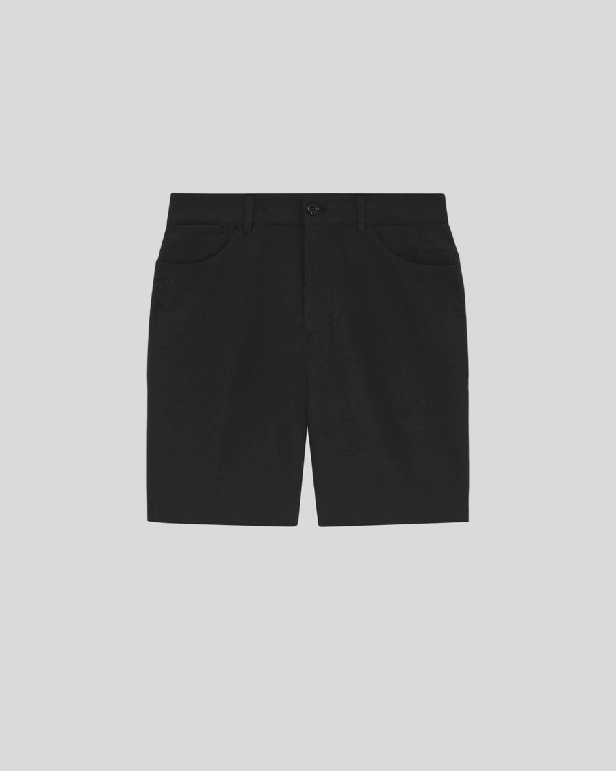 Short 5 poches pour homme, couleur noir de jais
