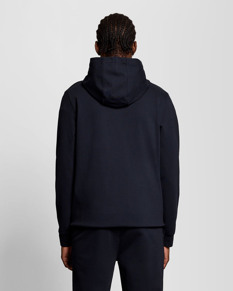 Sweat à capuche léger de sport à fermeture éclair intégrale pour homme, bleu marine foncé