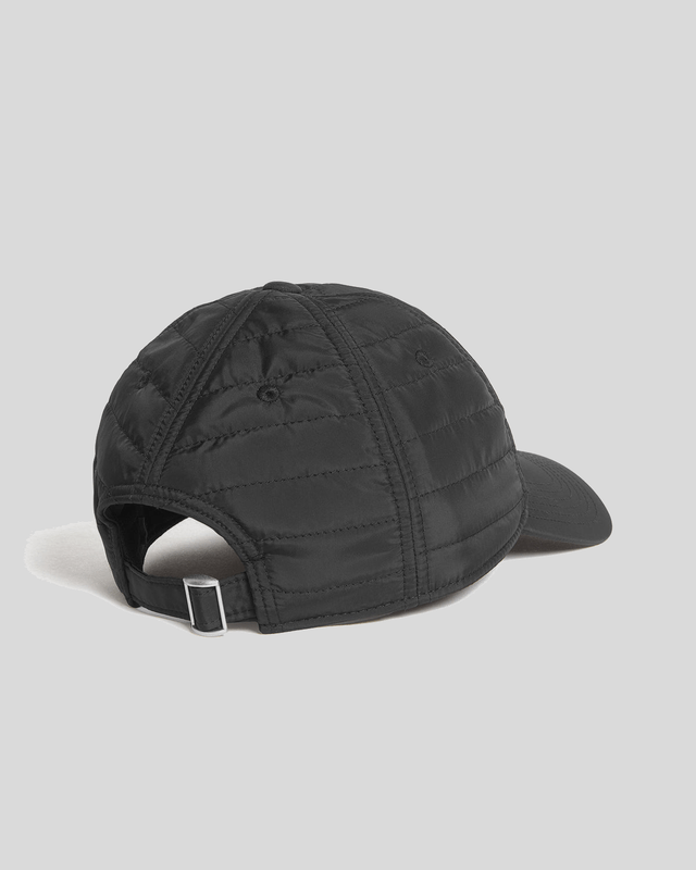 Casquette de baseball rembourrée, noir de jais