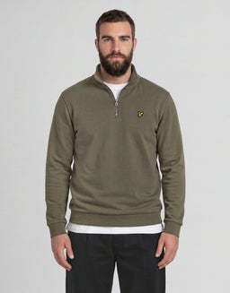 Cotton Loopback 1/4 Zip Sweatshirt