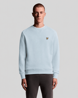 Sudadera de algodón con cuello redondo