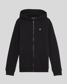Felpa con cappuccio in cotone Loopback con zip integrale