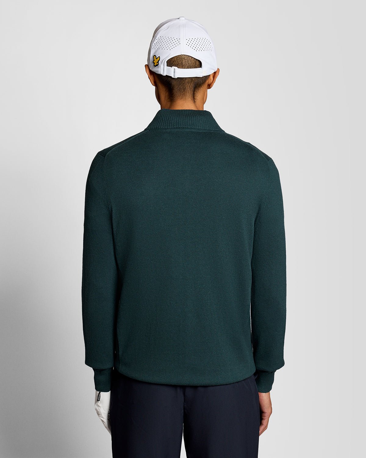 Pull à fermeture éclair 1/4 en mélange de coton pour homme, modèle « Mediterranea »