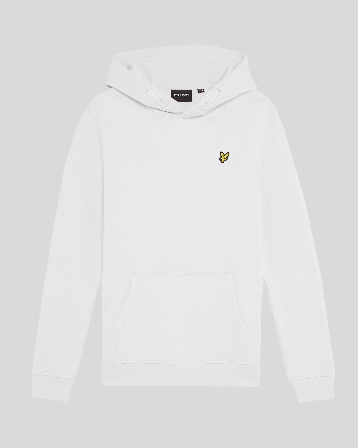 Garçon portant un sweat à capuche en coton Loopback blanc