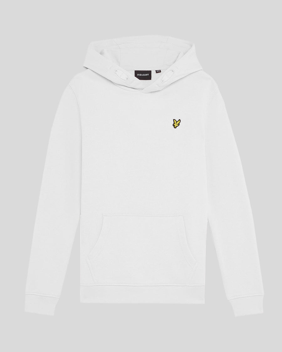 Garçon portant un sweat à capuche en coton Loopback blanc