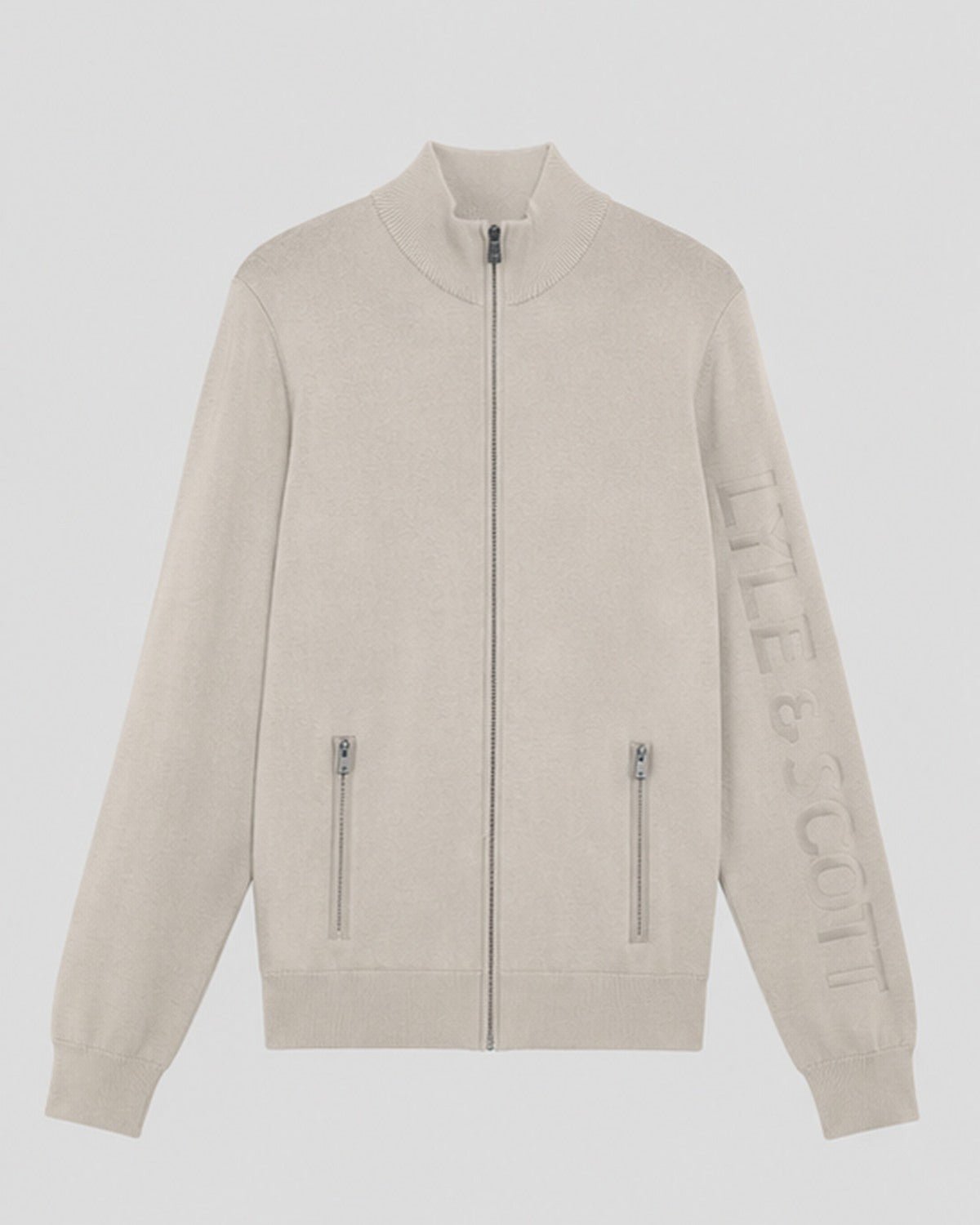 Mesh Logo Knitted Track Jacket