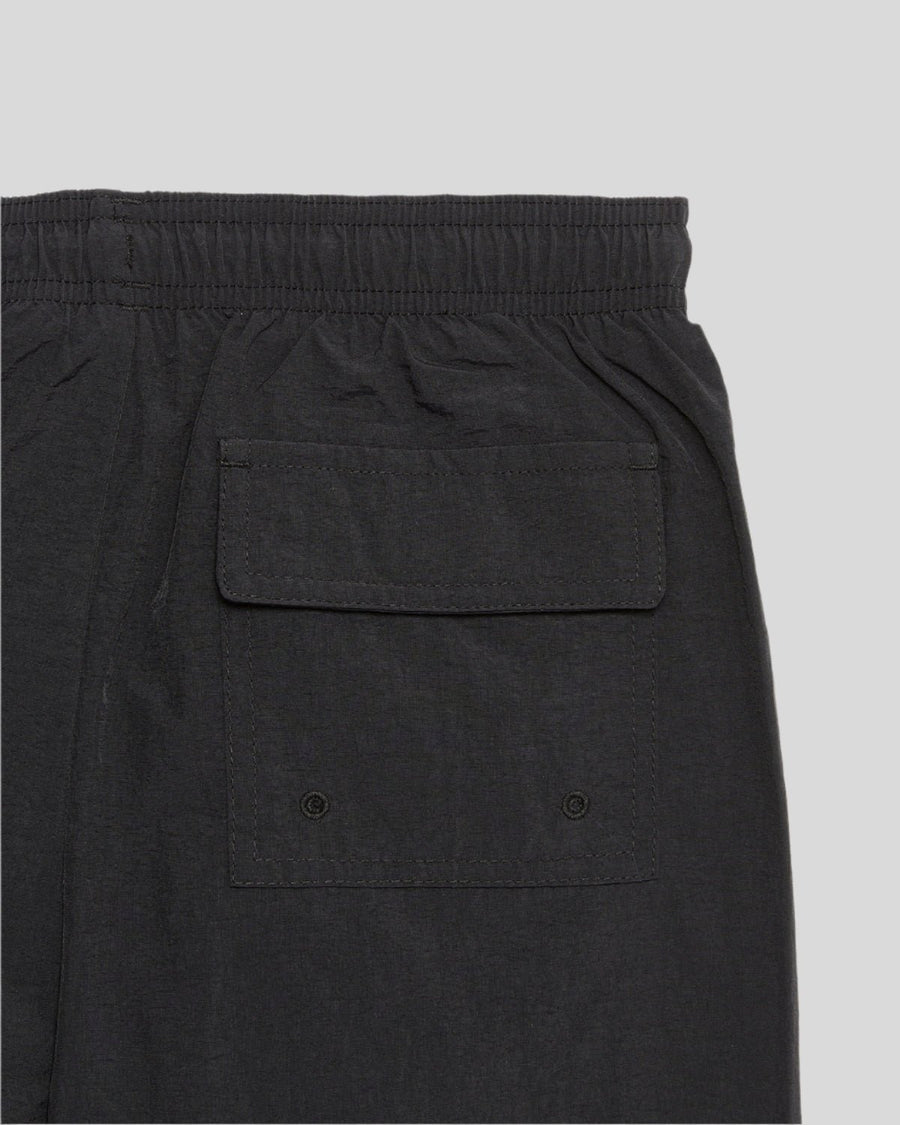 Short de bain uni noir de jais pour garçon