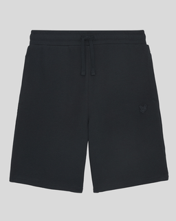 Short de survêtement en coton à motifs ton sur ton