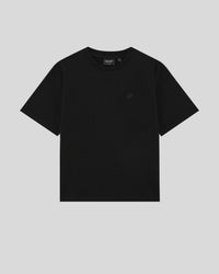 Boy wears Heavy Weight Relaxed T-Shirt in Jet Black