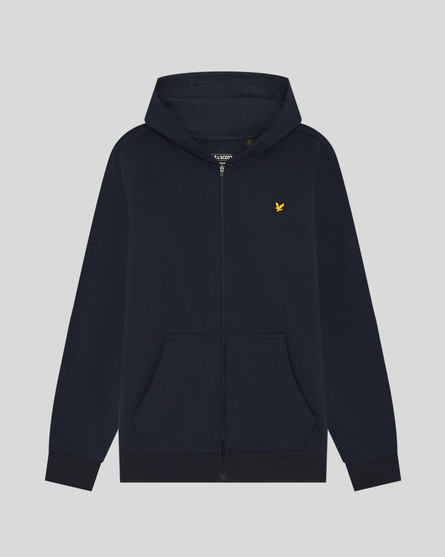 Hombre con sudadera con capucha deportiva ligera en azul marino oscuro