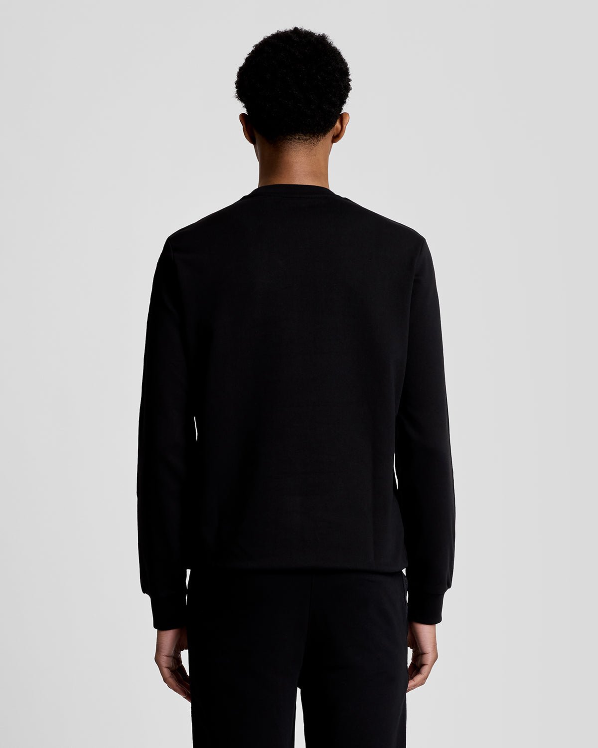 Sweat-shirt à col rond « Sports Tape » pour homme, couleur noir de jais