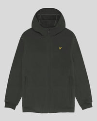 buy men's premium clothing fashion polos jackets -  Lyle & Scott Men's Fleece Back Softshell Jacket in Gunmetal
