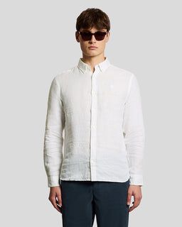 Chemise en lin à boutons