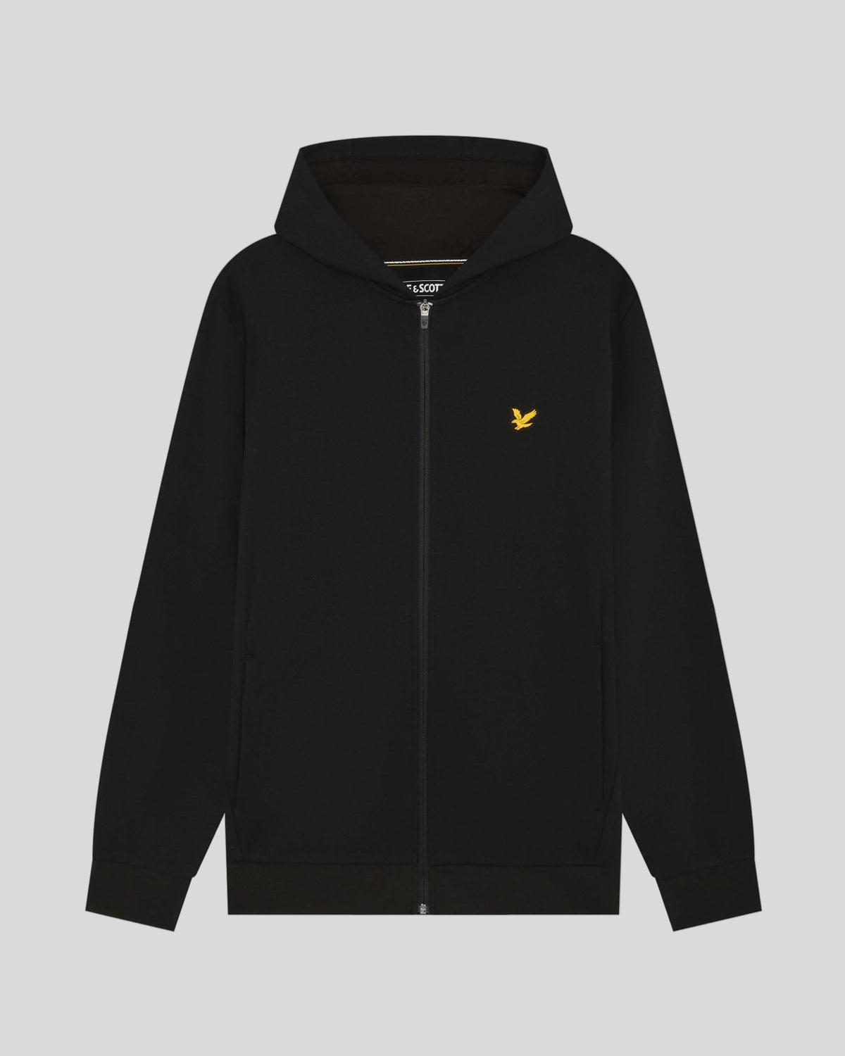 Sweat à capuche léger de sport à fermeture éclair intégrale pour homme, couleur noir de jais