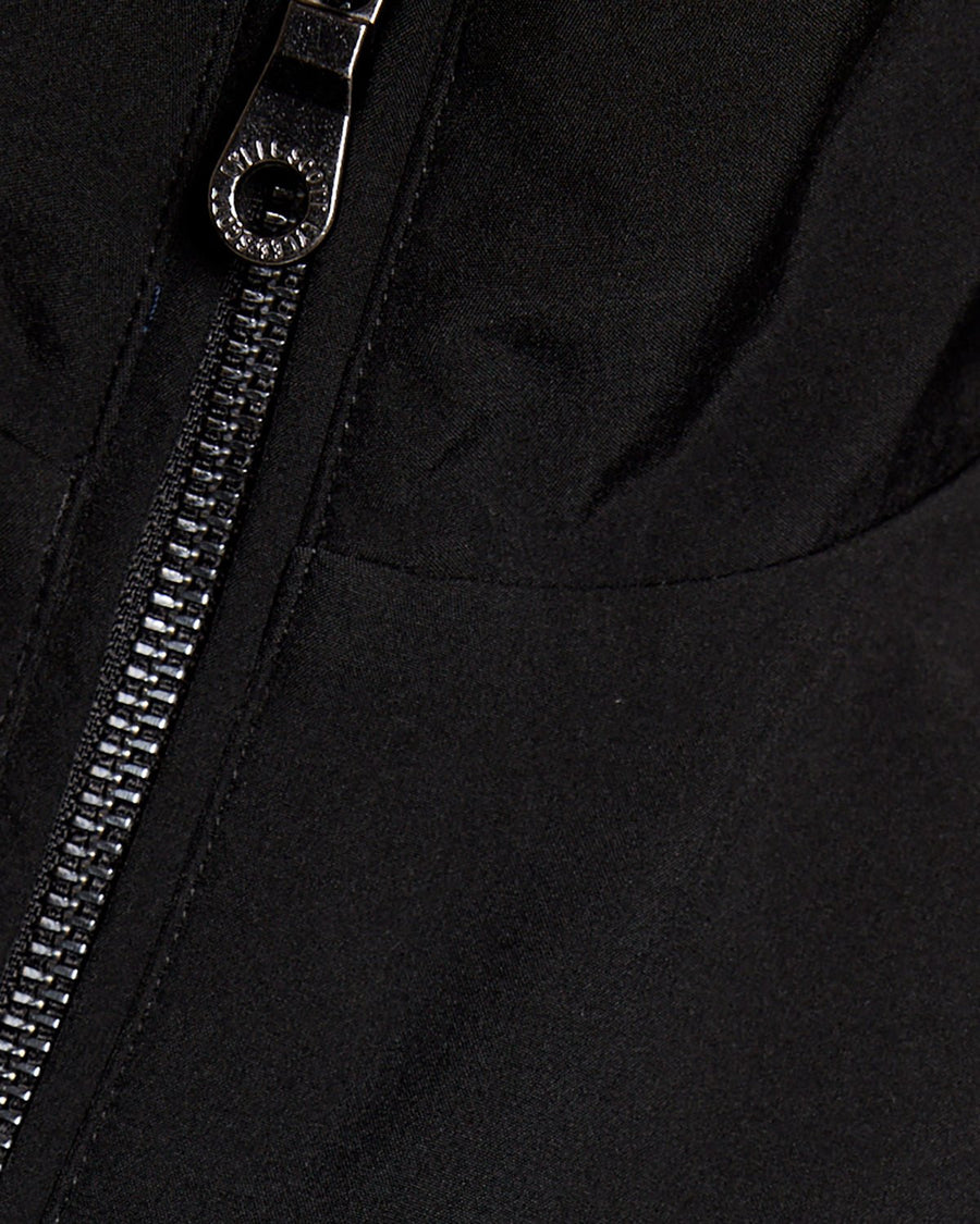 Gilet softshell à dos en maille, noir de jais