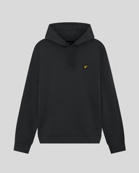 Boy wears Everyday Loopback Cotton Hoodie in Saddle