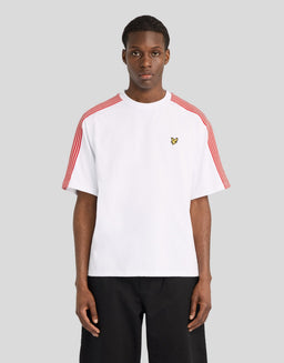 Stripe Taped Cotton T-Shirt