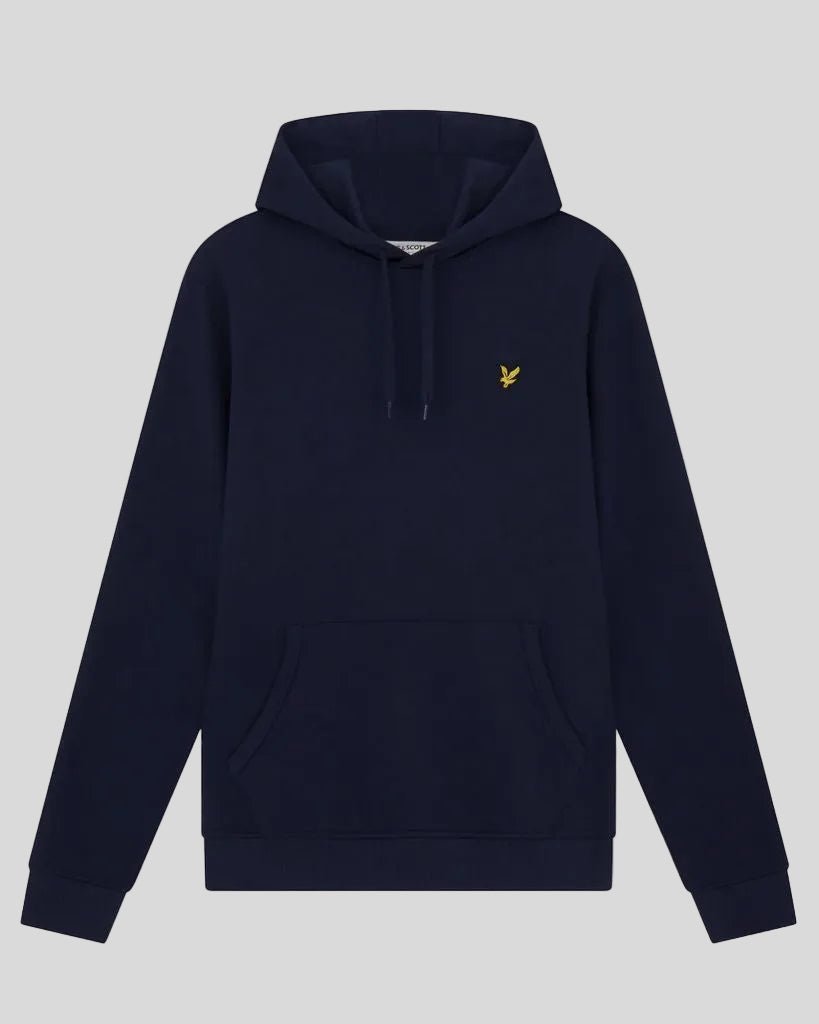 Felpa con cappuccio in cotone Loopback, blu scuro