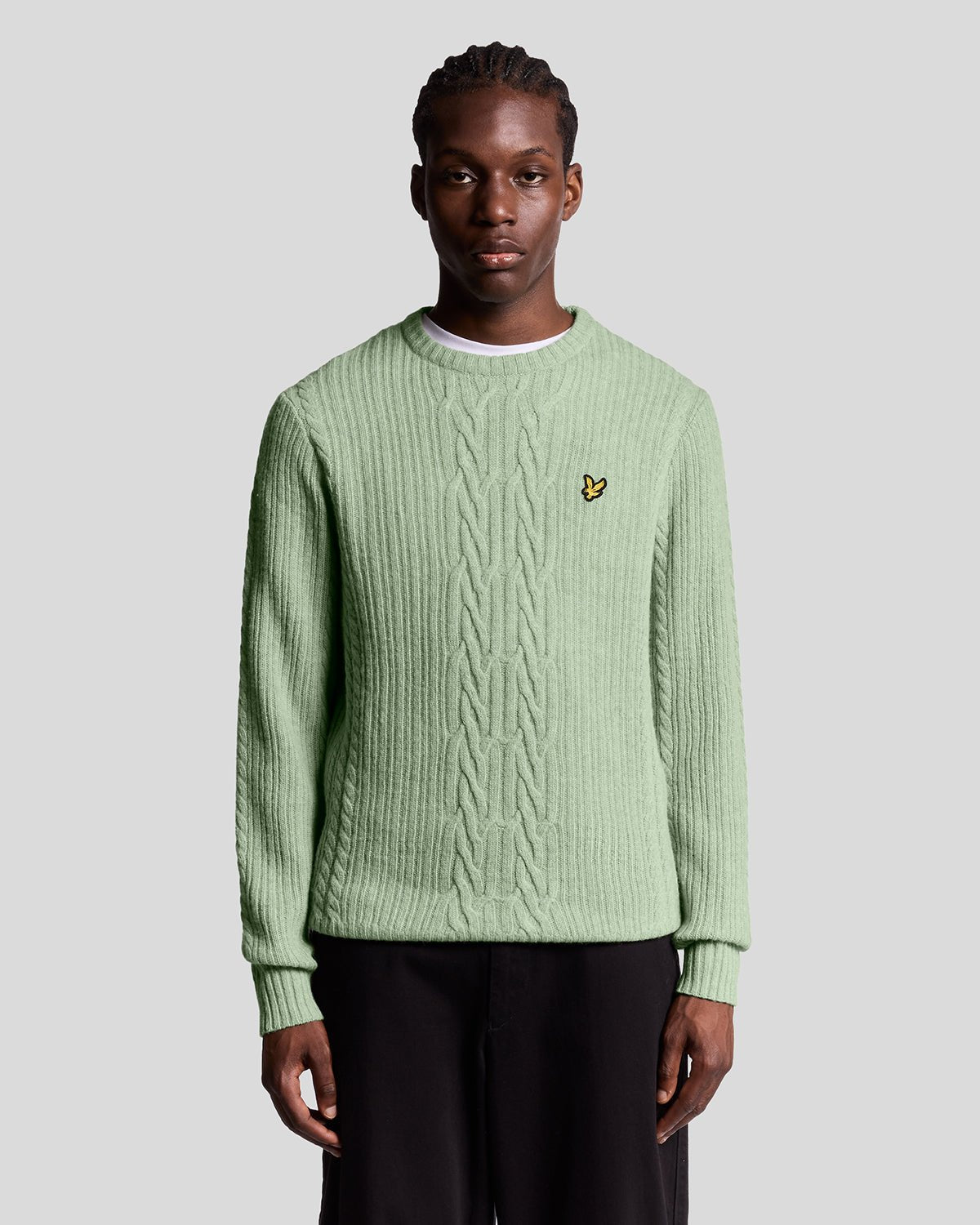 Ribbed Cable Knit Jumper