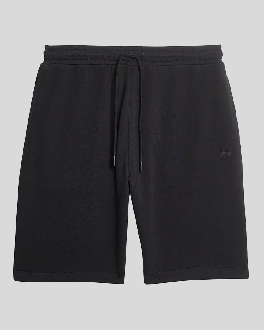 Uomo con pantaloncini in cotone superfine color nero corvino
