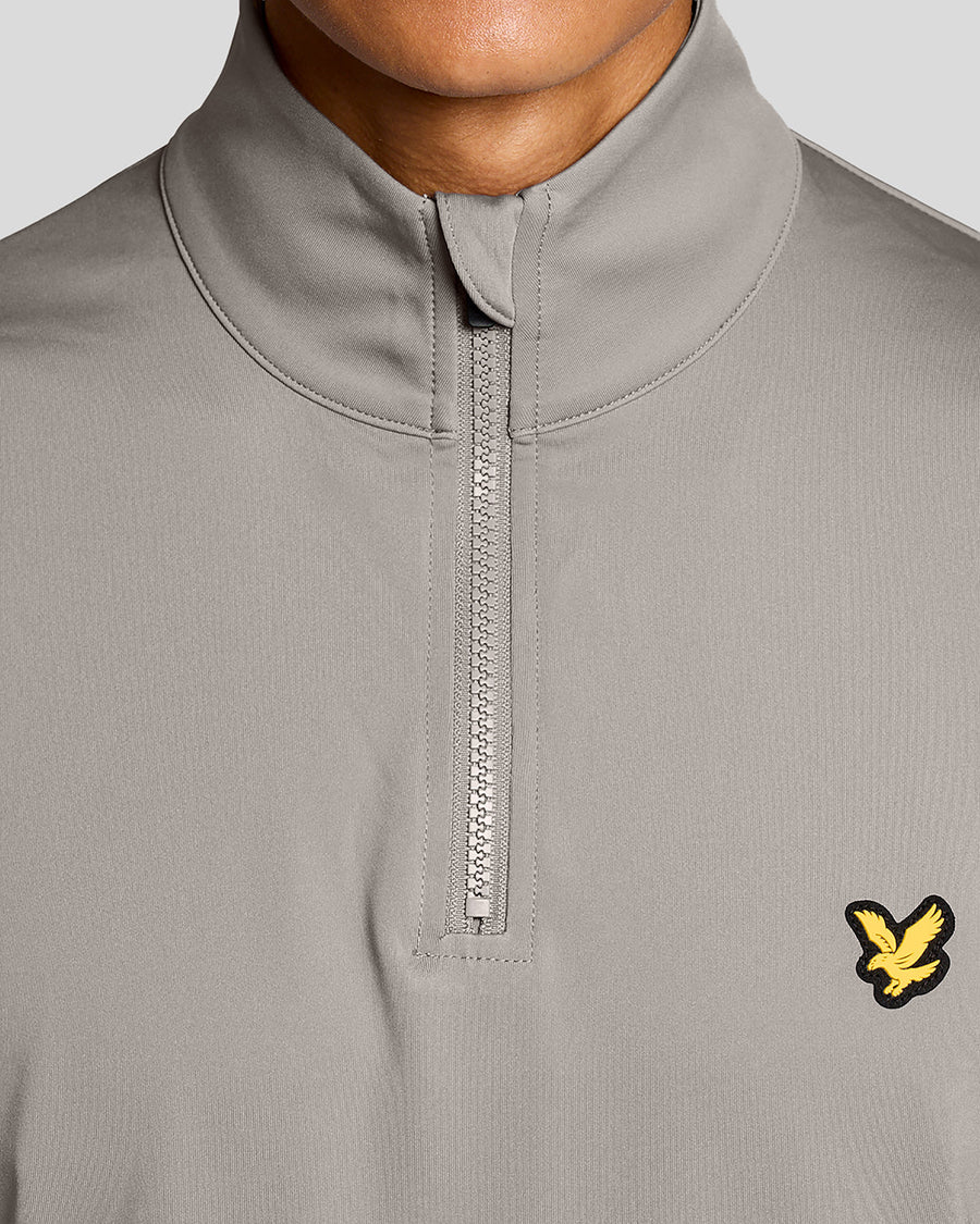 Uomo con maglione Performance 1/4 Zip Midlayer in colore Ultimate Grey