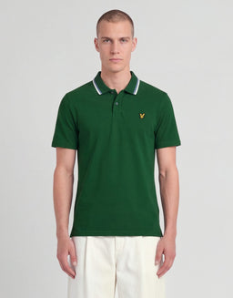 Polo à rayures contrastées