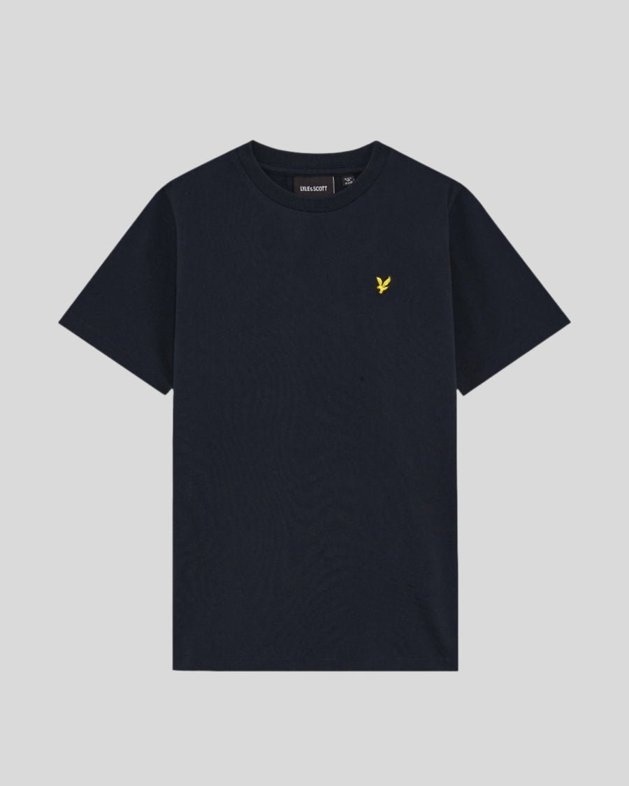 Garçon portant un t-shirt en coton bleu marine foncé