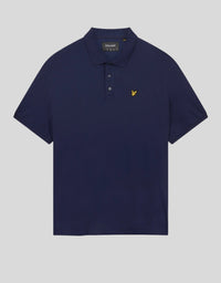 buy men's premium clothing fashion polos jackets -  Lyle & Scott Men's Plain Polo Shirt Plus in Navy
