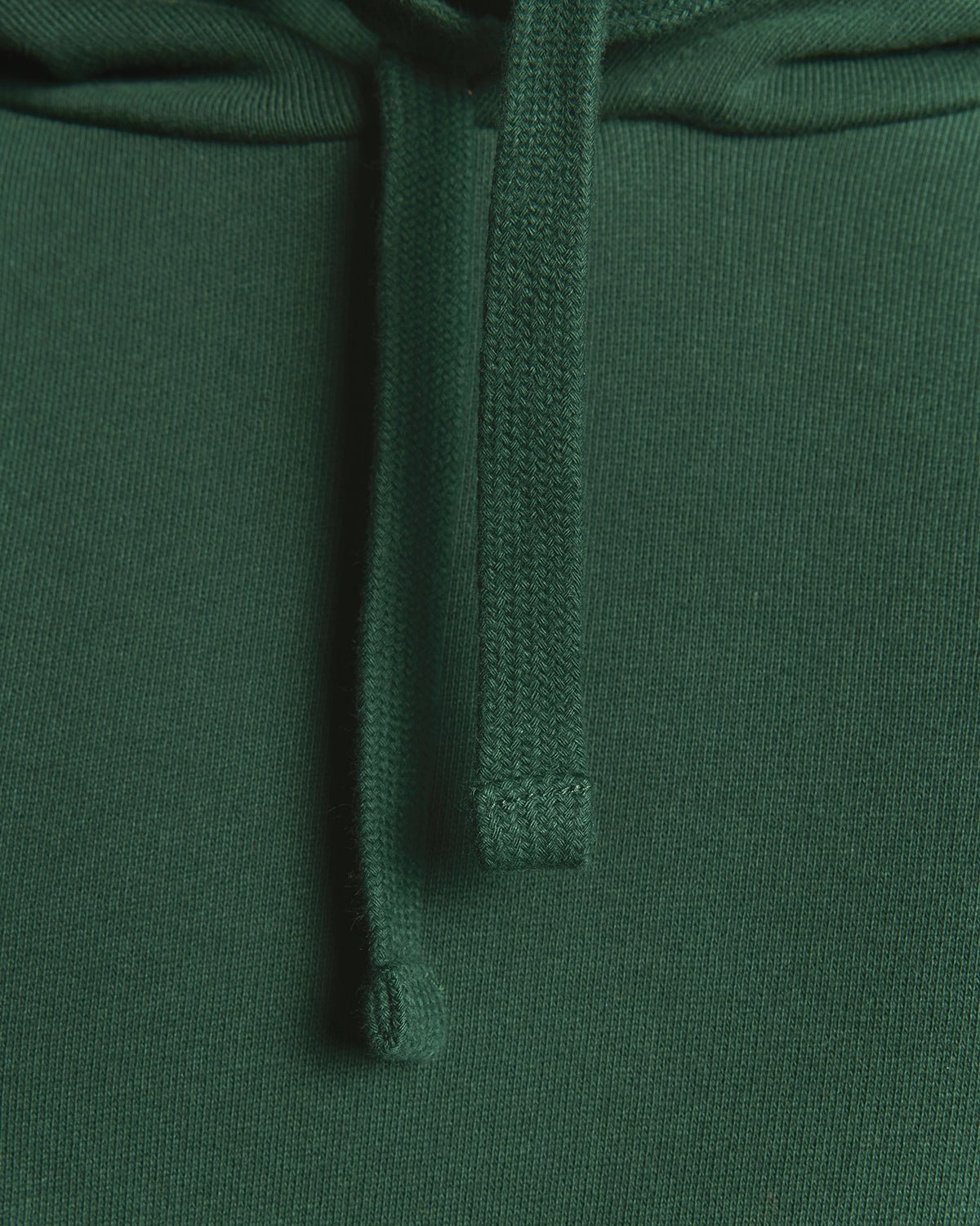 Uomo con felpa con cappuccio Loopback in cotone verde scuro