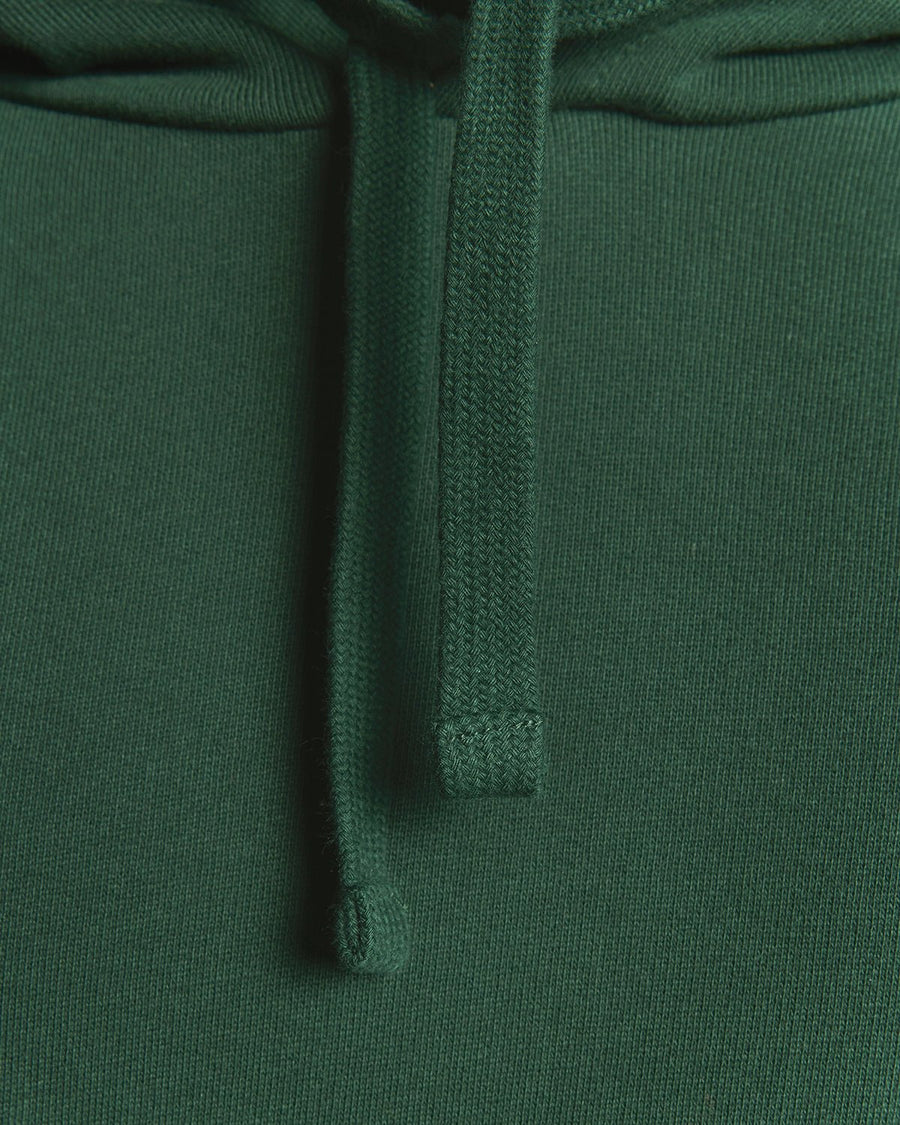 Uomo con felpa con cappuccio Loopback in cotone verde scuro