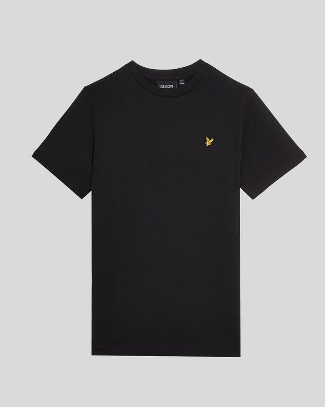 Boy wears Cotton T-Shirt in Jet Black