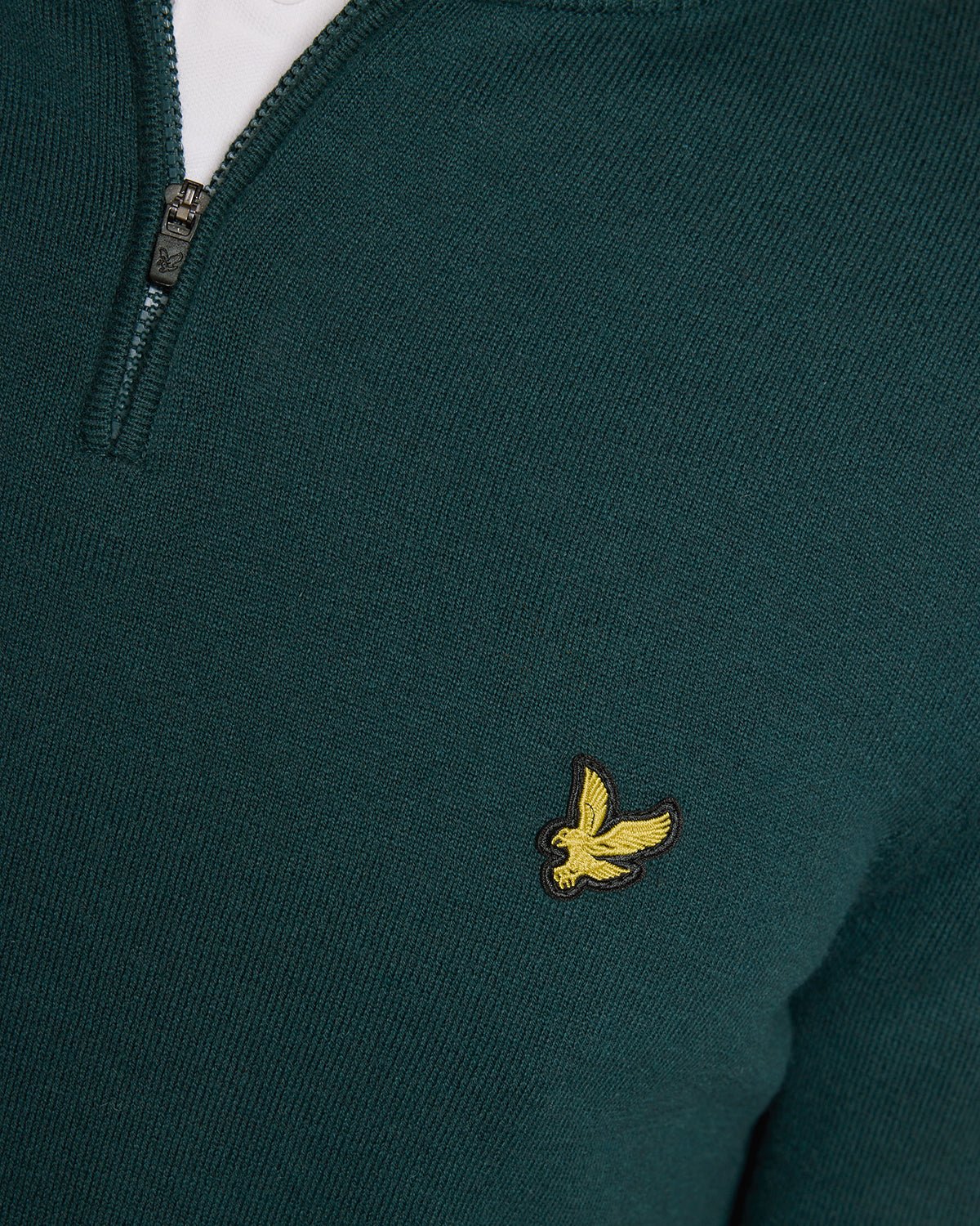 Pull à fermeture éclair 1/4 en mélange de coton pour homme, modèle « Mediterranea »