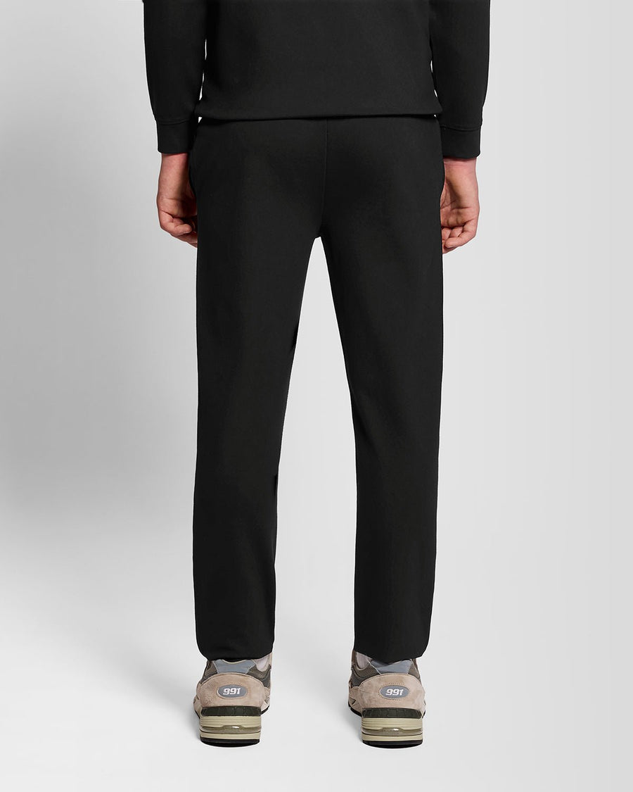 Pantalones deportivos ligeros de chándal para hombre en negro azabache