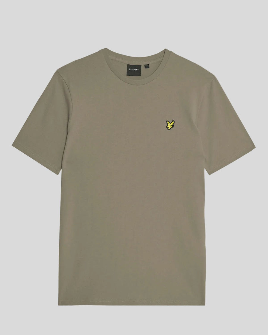 Man wears Everyday Lightweight 3-Pack T-Shirt in Charcoal/Sage Uniform/Cool Indigo