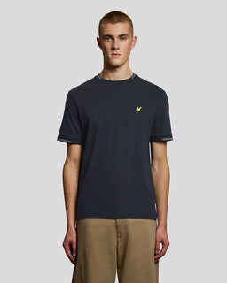 T-shirt en coton fin avec bordures
