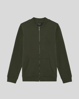 Chaqueta deportiva con águila en relieve