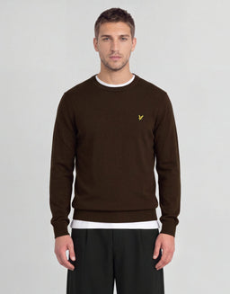 Cotton Merino Crew Neck Jumper