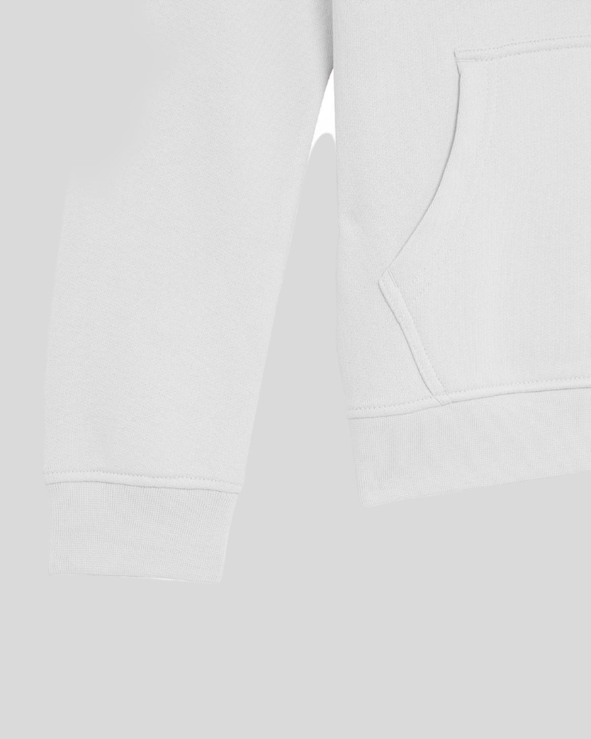 Garçon portant un sweat à capuche en coton Loopback blanc