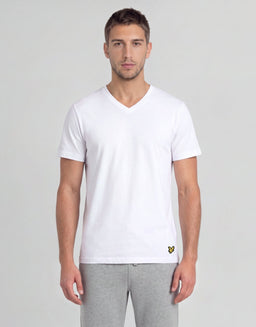 3-pack T-shirts med V-ringning för avslappning